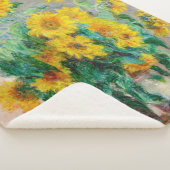 Couverture Sherpa Bouquet de tournesols Claude Monet (3/4)