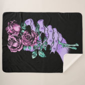 Couverture Sherpa Bouquet gothique Sherpa Blanket (Devant (Horizontal))