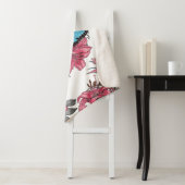 Couverture Sherpa Bouquet tropical (En situation)