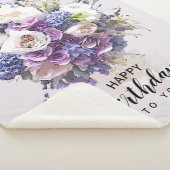 Couverture Sherpa Bouquet vintage | Calligraphie d'anniversaire Cust (3/4)