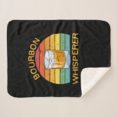 Couverture Sherpa Bourbon Whisperer Whiskey Bourbon Boire Cadeau (Devant (Horizontal))