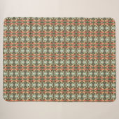 Couverture Sherpa Bourdon doré dans la danse des fleurs (Devant (Horizontal))
