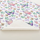 Couverture Sherpa Bouteilles d'aquarelle Motif sans couture (3/4)