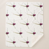 Couverture Sherpa Boutons de rose,  (Devant)