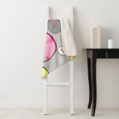 Couverture Sherpa Boutons pastel colorés (En situation)