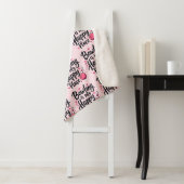 Couverture Sherpa Bowling Lover Cute Retro Aesthetic Sports Design (En situation)