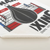 Couverture Sherpa Boxe Anneau AJOUTER NOM Boxer Gym Speed Sac (3/4)