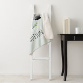 Couverture Sherpa Boys Cute Forest Animaux Badger & Fox Name Kids (En situation)