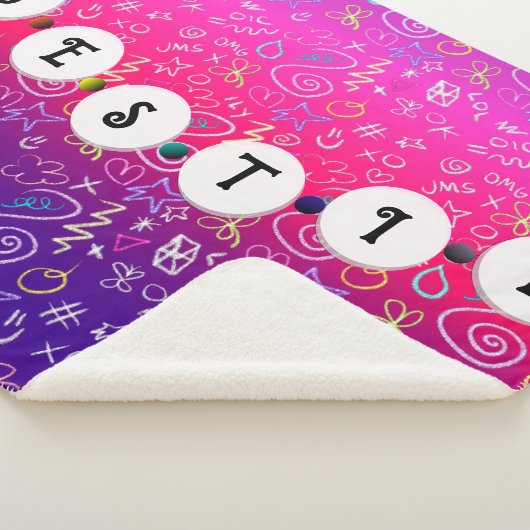 Couverture Sherpa Bracelet Bestie - Conception d'amitié (3/4)