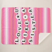 Couverture Sherpa Bracelet Bestie - Conception d'amitié (18 perles) (Devant (Horizontal))