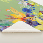 Couverture Sherpa Branch watercolor seamless pattern. Image on white (3/4)