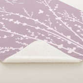 Couverture Sherpa Branches de papillons Nom personnalisable (3/4)