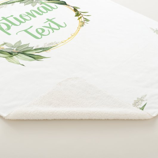 Couverture Sherpa Branches d'olivier en fleurs  (3/4)