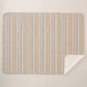 Couverture Sherpa Brayures beiges (Devant (Horizontal))