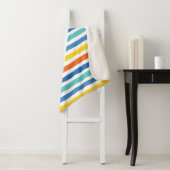 Couverture Sherpa Bright Beach Striped Motif (En situation)