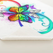 Couverture Sherpa Bright infinity with rainbow butterfly (3/4)