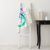 Couverture Sherpa Bright infinity with rainbow butterfly (En situation)