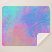 Couverture Sherpa Bright Multicolor Splashes (Devant (Horizontal))