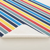 Couverture Sherpa Bright multicolore bandes verticales. (3/4)