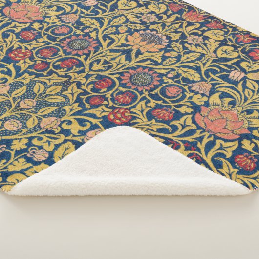 Couverture Sherpa Bright Violet and Columbine (par William Morris) (3/4)