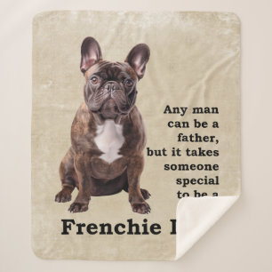 Couverture Sherpa Brindle French Bulldog Papa