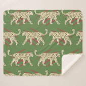 Couverture Sherpa Brochures sauvages : léopard en répétition (Devant (Horizontal))