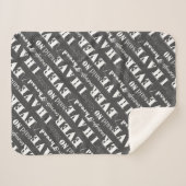 Couverture Sherpa Broderie Pas Suffisamment Thread Stitcher Artisana (Devant (Horizontal))