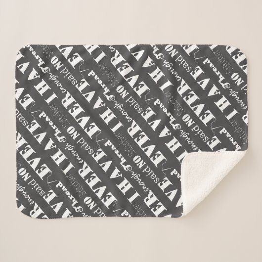 Couverture Sherpa Broderie Pas Suffisamment Thread Stitcher Artisana (Devant (Horizontal))