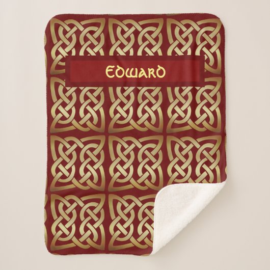 Couverture Sherpa Bronze Tone Celtic (Devant)