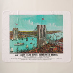 Couverture Sherpa Brooklyn Bridge Great East River Suspension Brid
