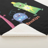 Couverture Sherpa Brosse à dents mignonne dentifrice dentaire soie d (3/4)