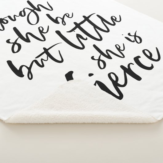 Couverture Sherpa Brosse Script Petit Mais Fierce William Shakespear (3/4)