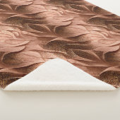 Couverture Sherpa Brown en cuivre inspiré dégradé élégant luxe (3/4)