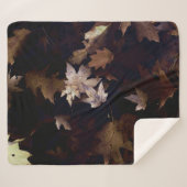 COUVERTURE SHERPA BROWN MAPLE LEAVES (Devant (Horizontal))