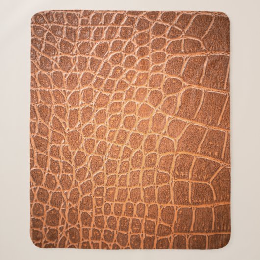 Couverture Sherpa Brown skin leather texture backgroundskin,abstract (Devant)