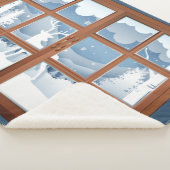 Couverture Sherpa Bruce Clan Badge Scène hivernale Grande (3/4)