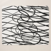 Couverture Sherpa Brush abstract pattern. Grunge texture. Background (Devant (Horizontal))