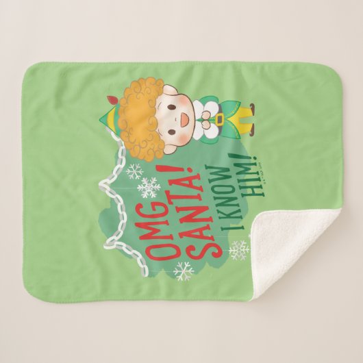 Couverture Sherpa Buddy l'Elf OMG Père Noël ! Je Le Connais ! (Devant (Horizontal))