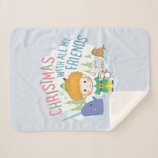 Couverture Sherpa Buddy l'Elfe Noël avec tous mes amis (Devant (Horizontal))