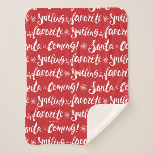 Couverture Sherpa Buddy l'Elfe | Sourire est mon Motif favori (Devant)
