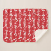 Couverture Sherpa Buddy l'Elfe | Sourire est mon Motif favori (Devant (Horizontal))