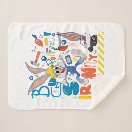 Couverture Sherpa BUGS BUNNY BUILDERS™| BUGS BUNNY™ Work Tools (Devant (Horizontal))