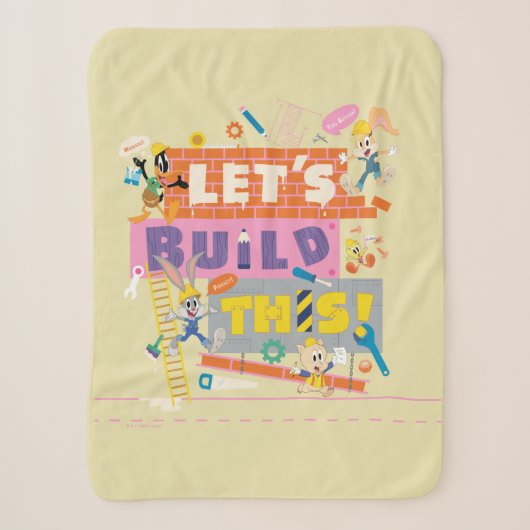 Couverture Sherpa BUGS BUNNY BUILDERS™| Chantier "Construisons ensem (Devant)