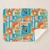 Couverture Sherpa BUGS BUNNY BUILDERS™| Character Grid Pattern (Devant (Horizontal))
