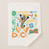 Couverture Sherpa BUGS BUNNY BUILDERS™| DAFFY DUCK™ Work Tools (Devant)