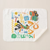 Couverture Sherpa BUGS BUNNY BUILDERS™| DAFFY DUCK™ Work Tools (Devant (Horizontal))