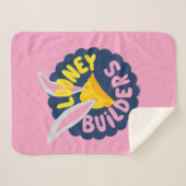 Couverture Sherpa BUGS BUNNY BUILDERS™| Hard Hat Scalloped Logo (Devant (Horizontal))