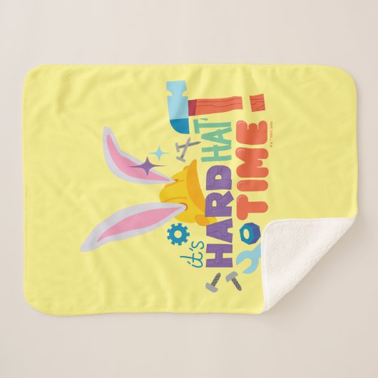 Couverture Sherpa BUGS BUNNY BUILDERS™| It's Hard Hat Time (Devant (Horizontal))