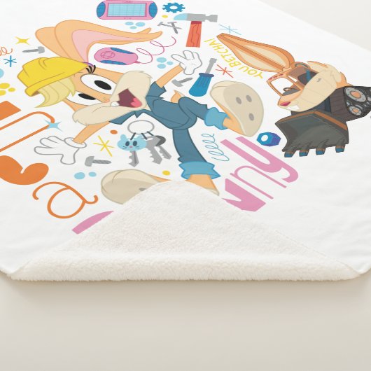 Couverture Sherpa BUGS BUNNY BUILDERS™| Lola Bunny Work Tools (3/4)