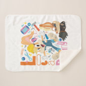 Couverture Sherpa BUGS BUNNY BUILDERS™| Lola Bunny Work Tools (Devant (Horizontal))